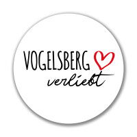 Aufkleber Vogelsberg verliebt Sticker 10cm