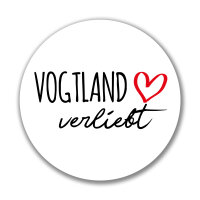 Aufkleber Vogtland verliebt Sticker 10cm