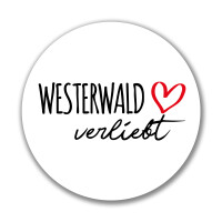 Aufkleber Westerwald verliebt Sticker 10cm