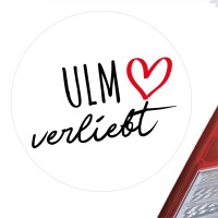 Aufkleber Ulm verliebt Sticker 10cm