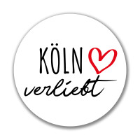 Aufkleber Köln verliebt Sticker 10cm