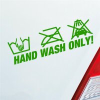 Hand Wash Only Tuning Lustig Spruch Auto Aufkleber...